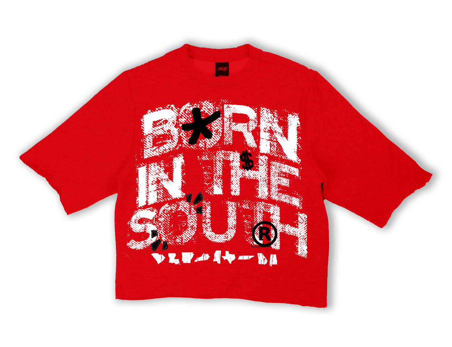 BORN IN THE SOUTH CROP SHIRT