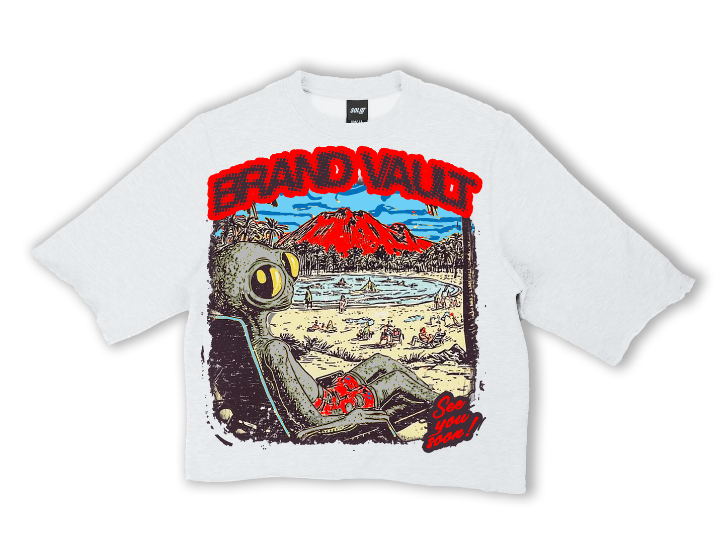 ALIEN VACATION CROP SHIRT