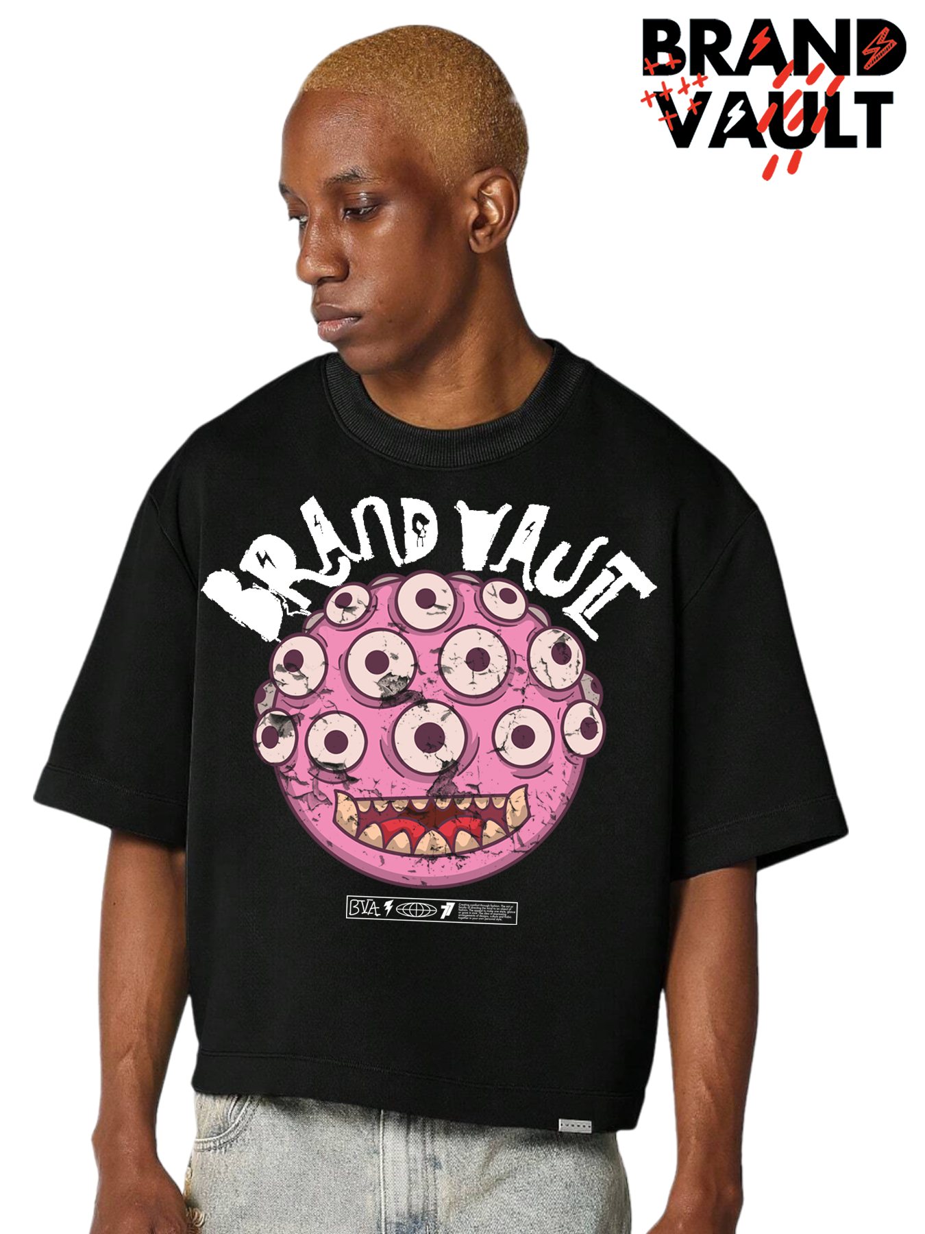 I SEE DEAD PEOPLE BVA 3/4 SLEEVE CROP SHIRT