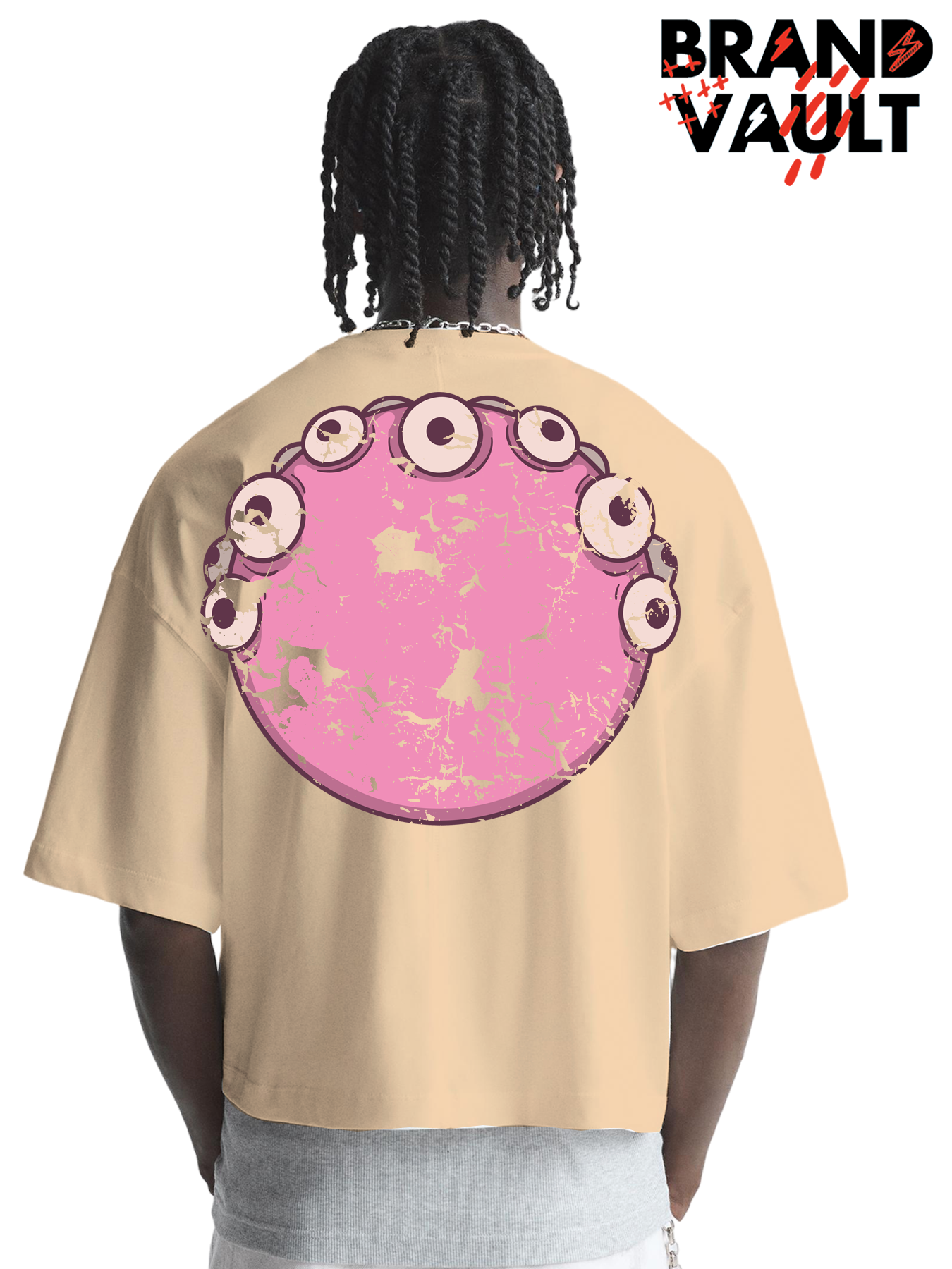 I SEE DEAD PEOPLE BVA 3/4 SLEEVE CROP SHIRT