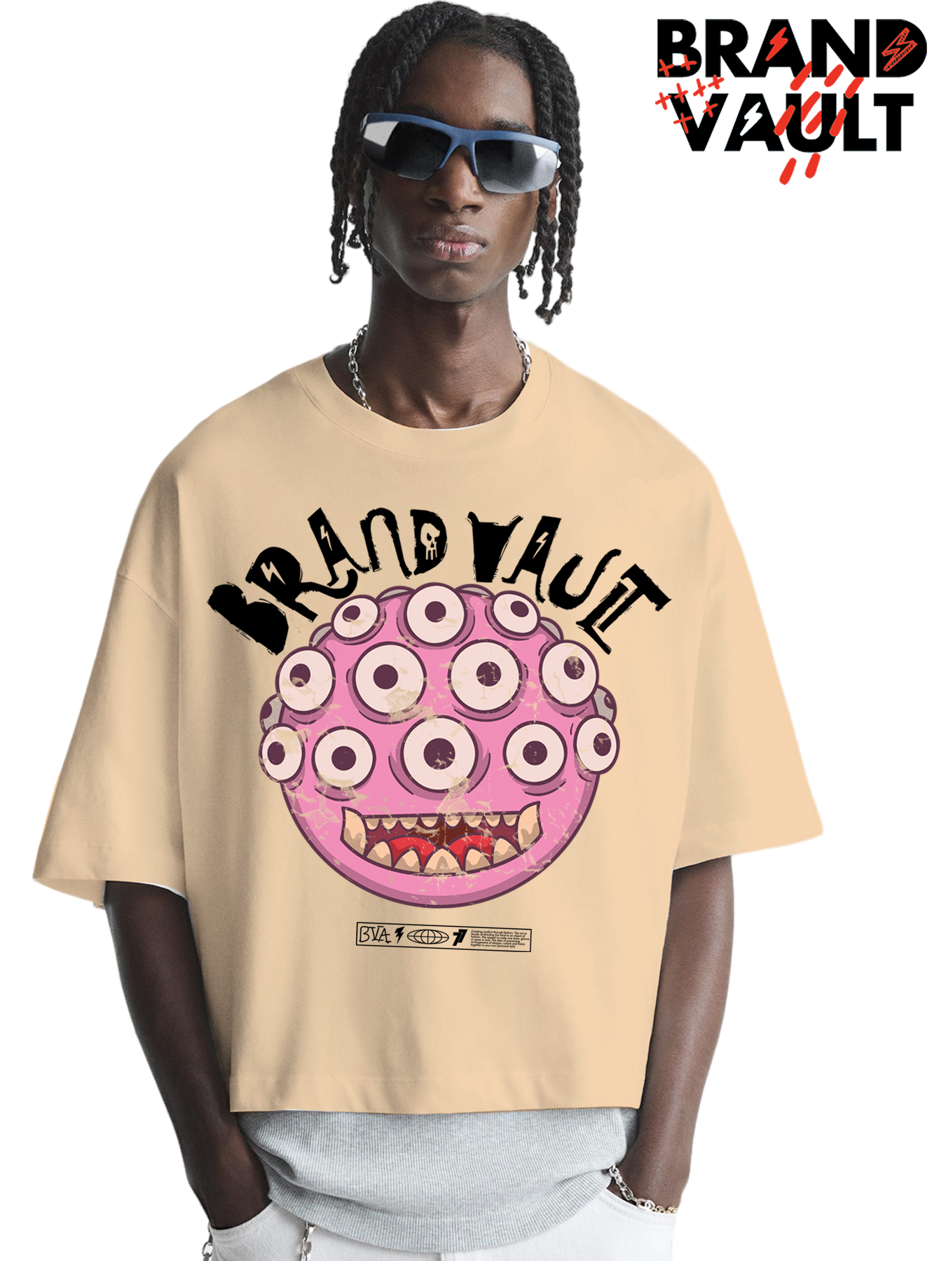I SEE DEAD PEOPLE BVA 3/4 SLEEVE CROP SHIRT