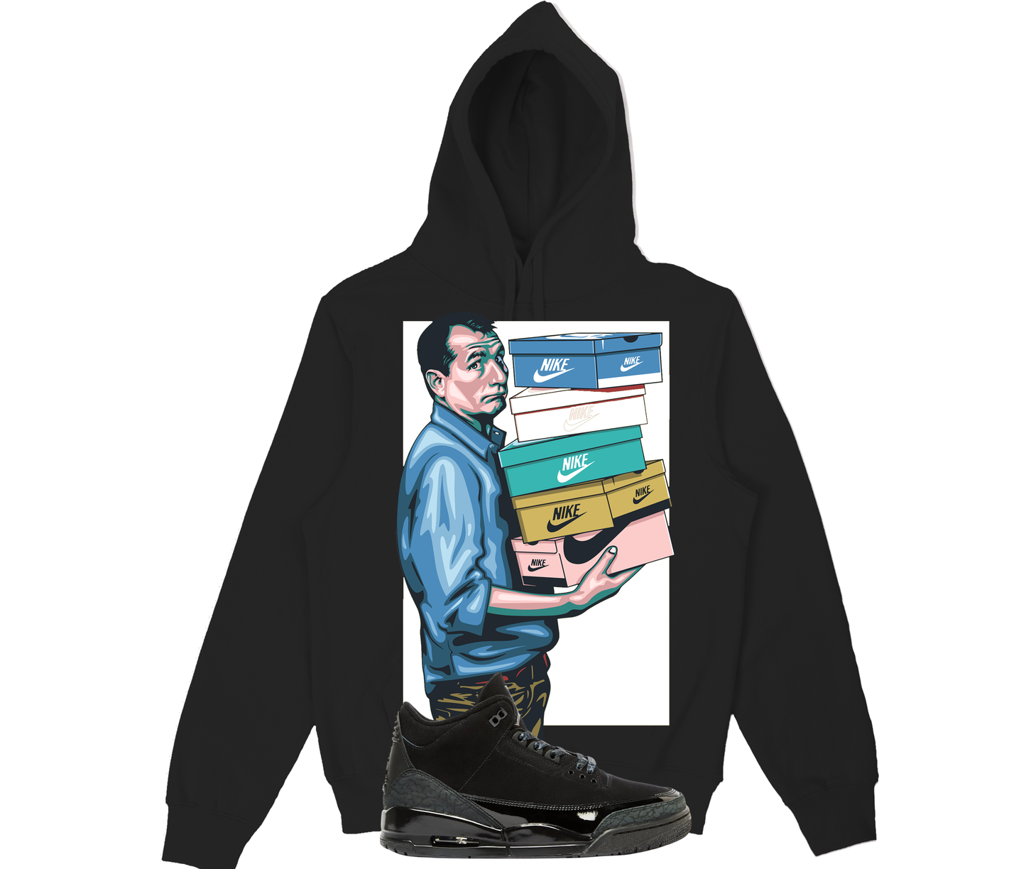 Love & Marriage (Hoodie) Air Jordan 3 Black Cat