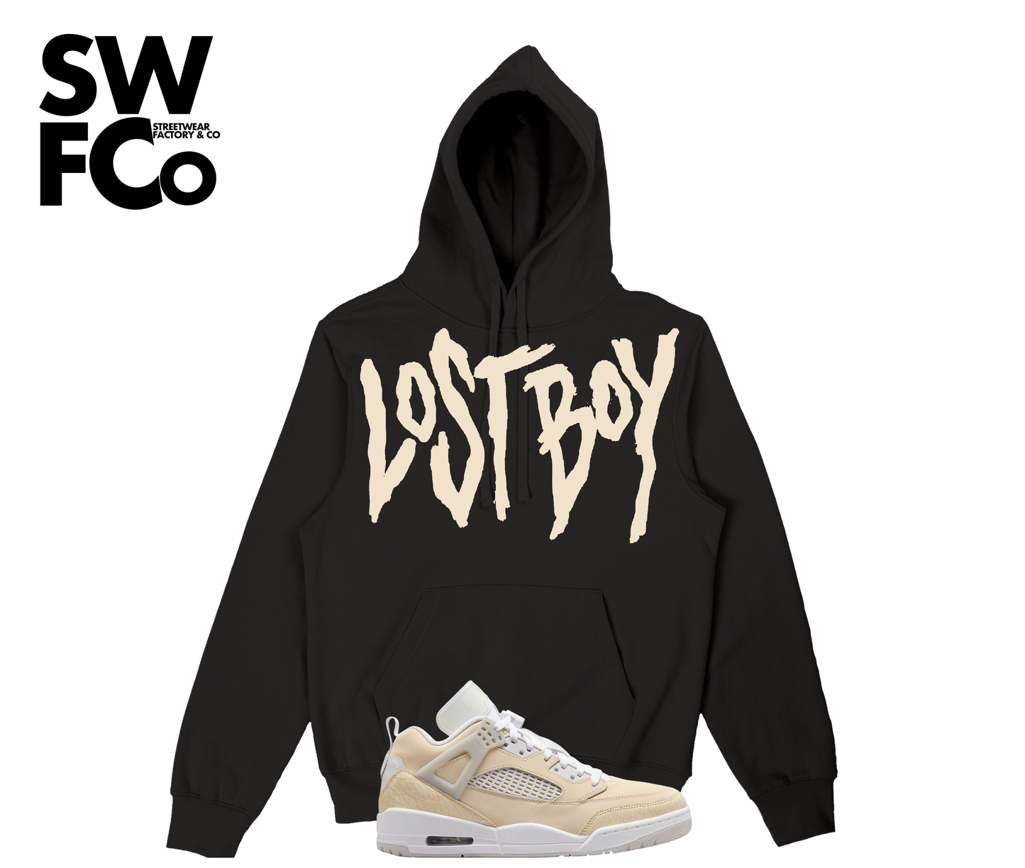 "Lostboy" Jordan Spizike Low Sand Drift Hoodie