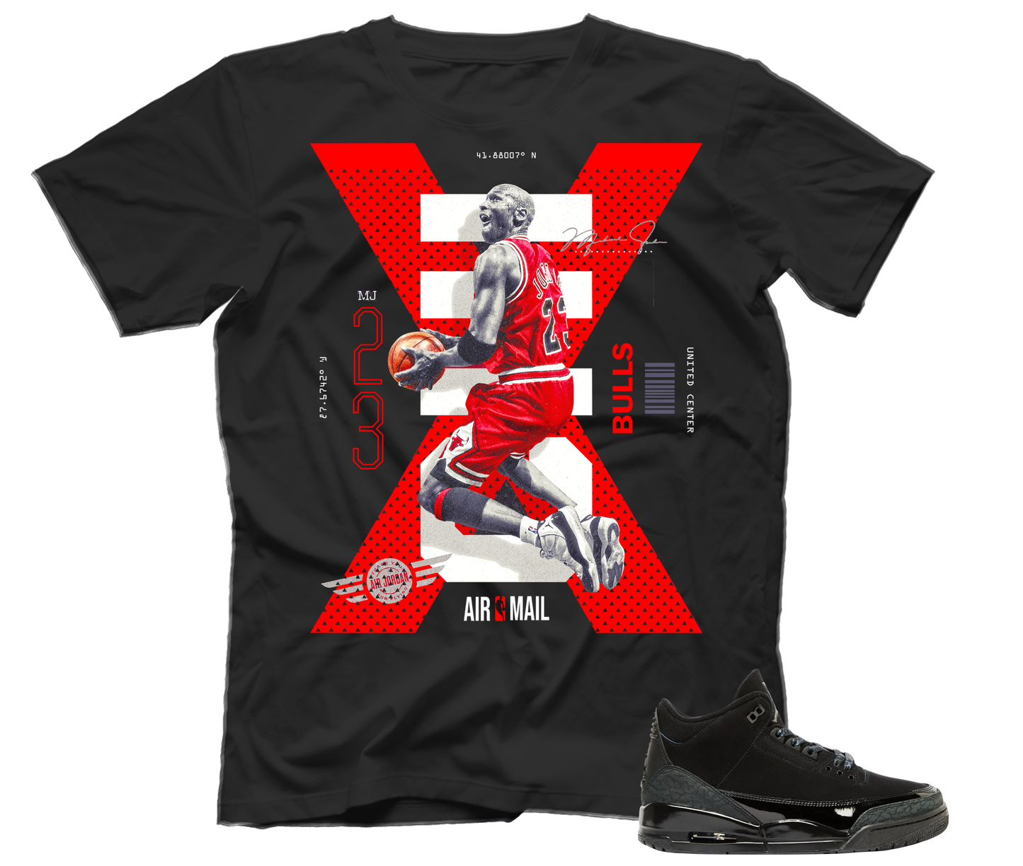 Jordan X (Tee) Air Jordan 3 Black Cat