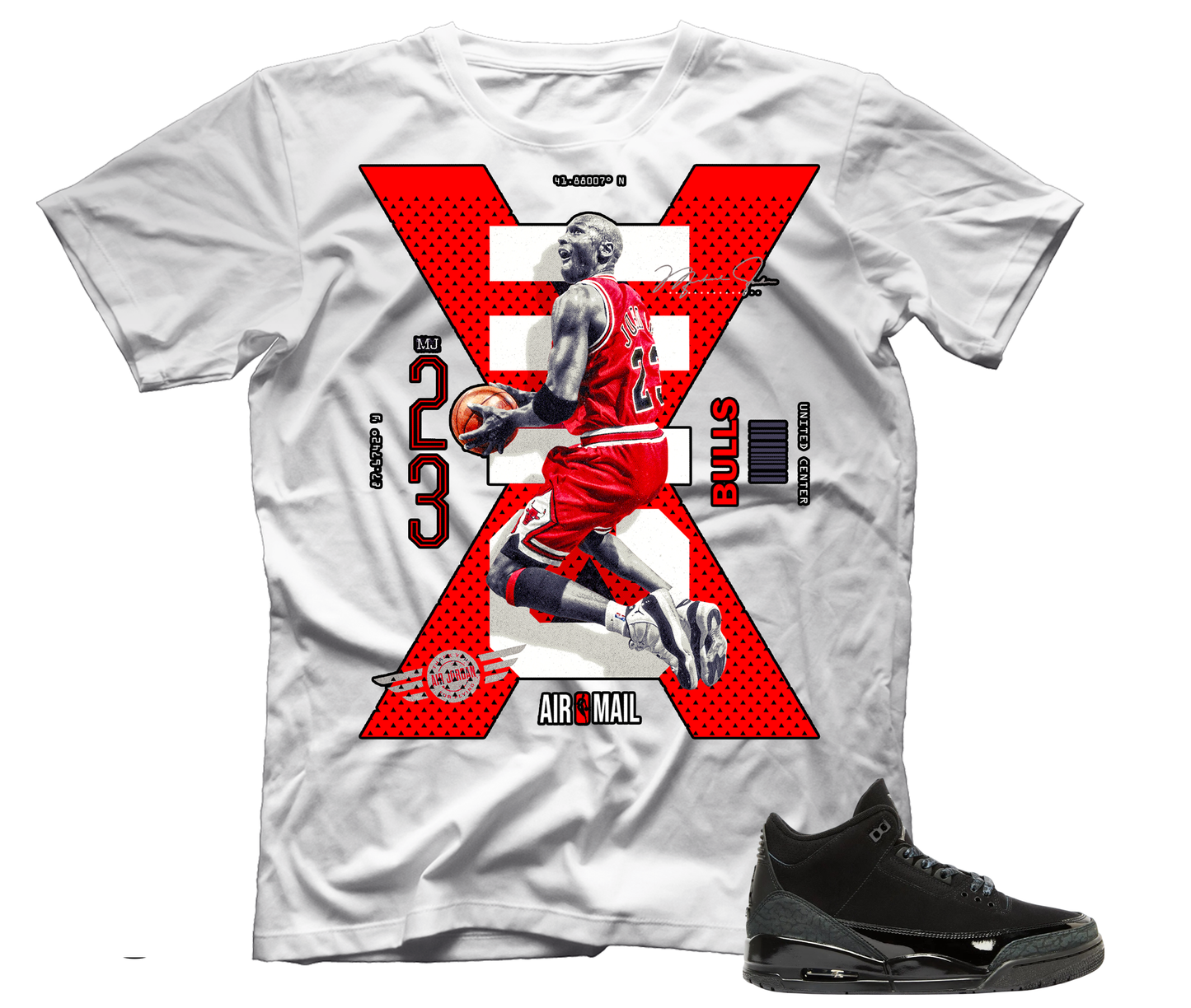 Jordan X (Tee) Air Jordan 3 Black Cat