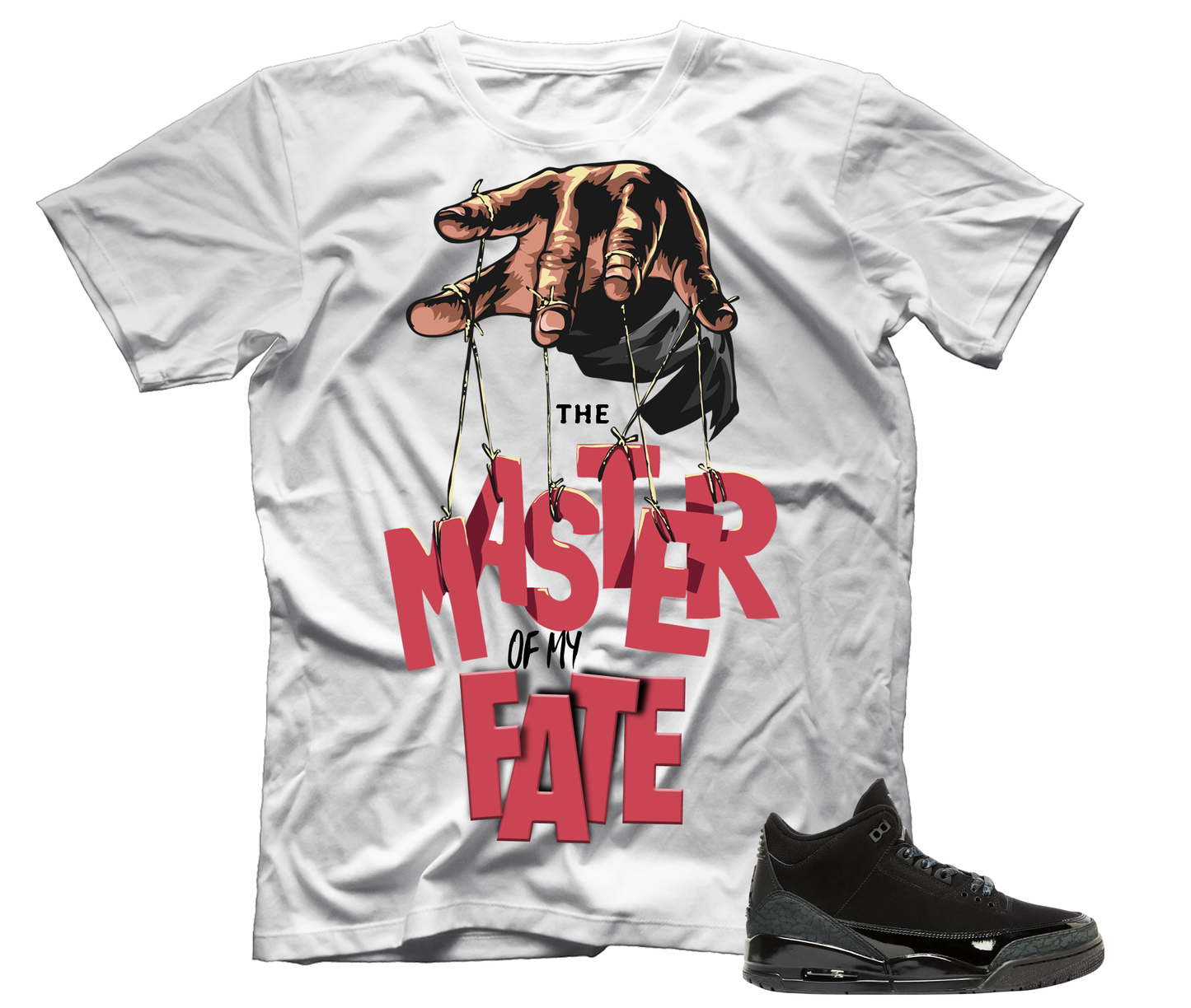 "Master of my Fate" Jordan Black Cat 3's