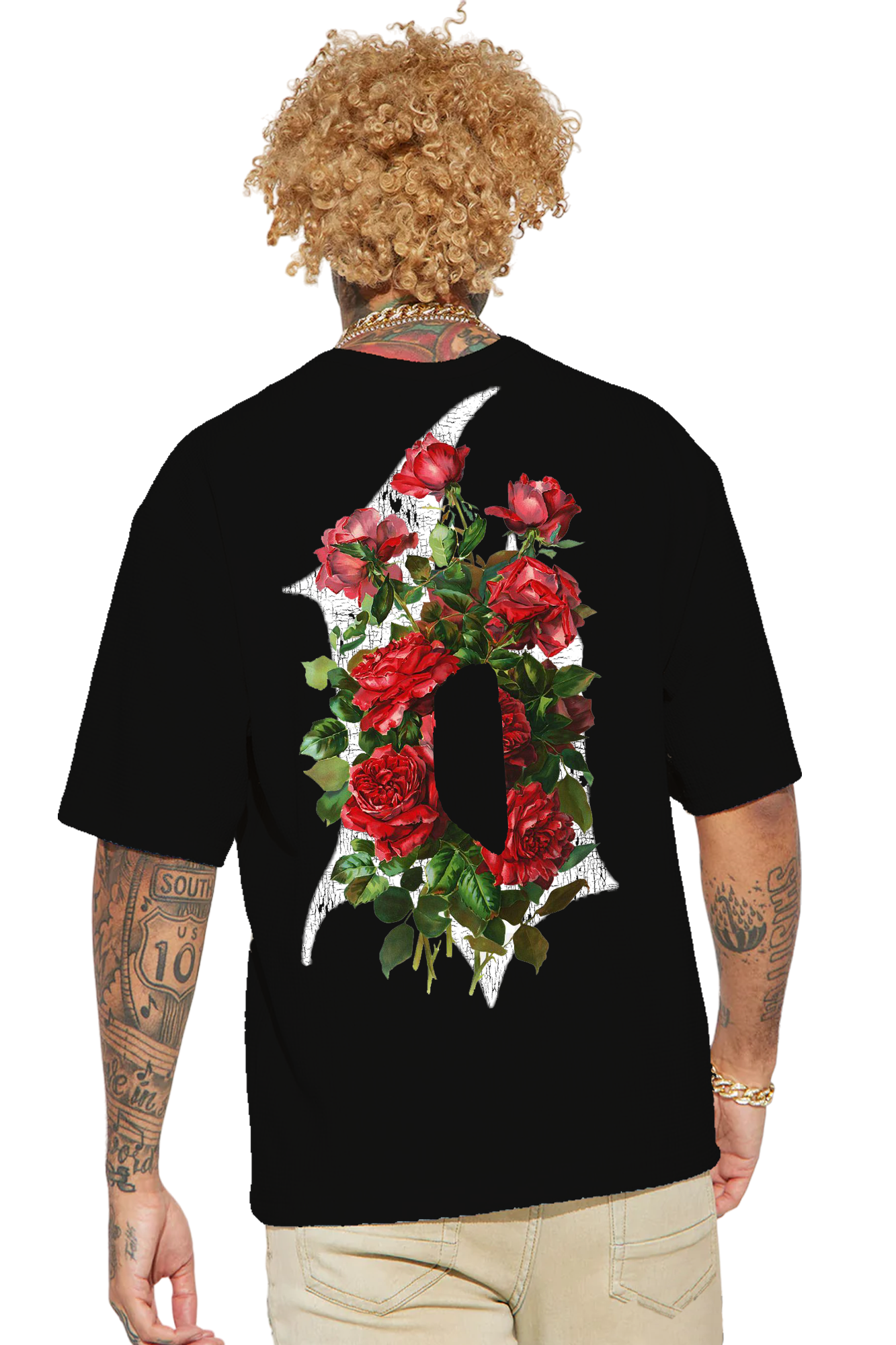 ROSE BUD OVERSIZE DROP TEE BVA