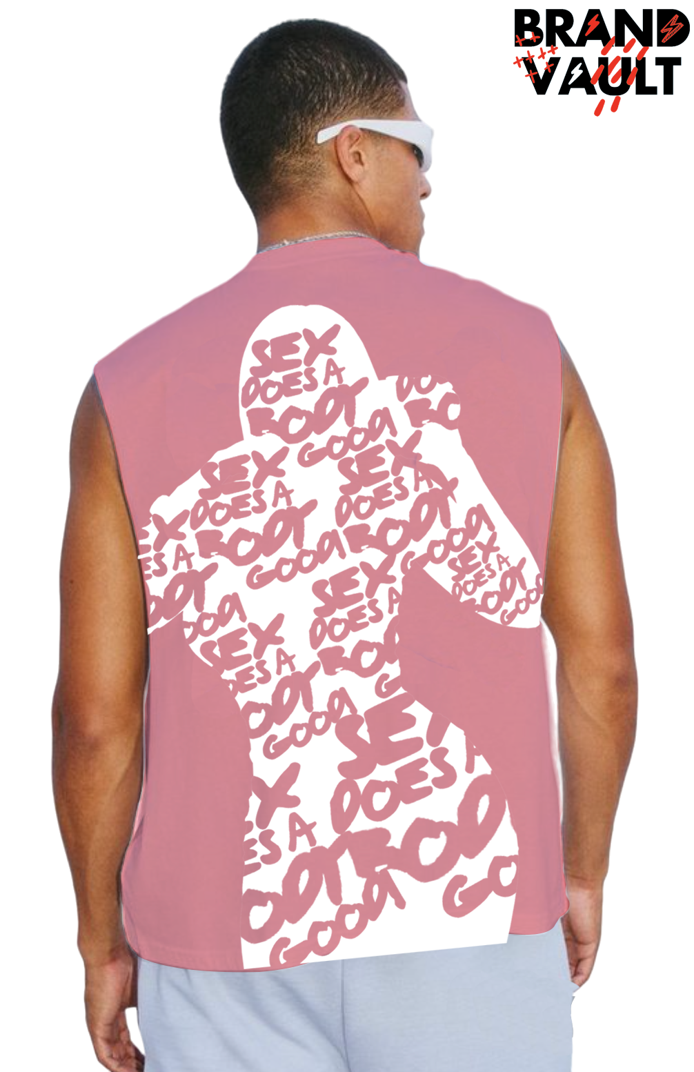 SEX DOES A BODY GOOD BVA SLEEVELESS DESIGNER TEE