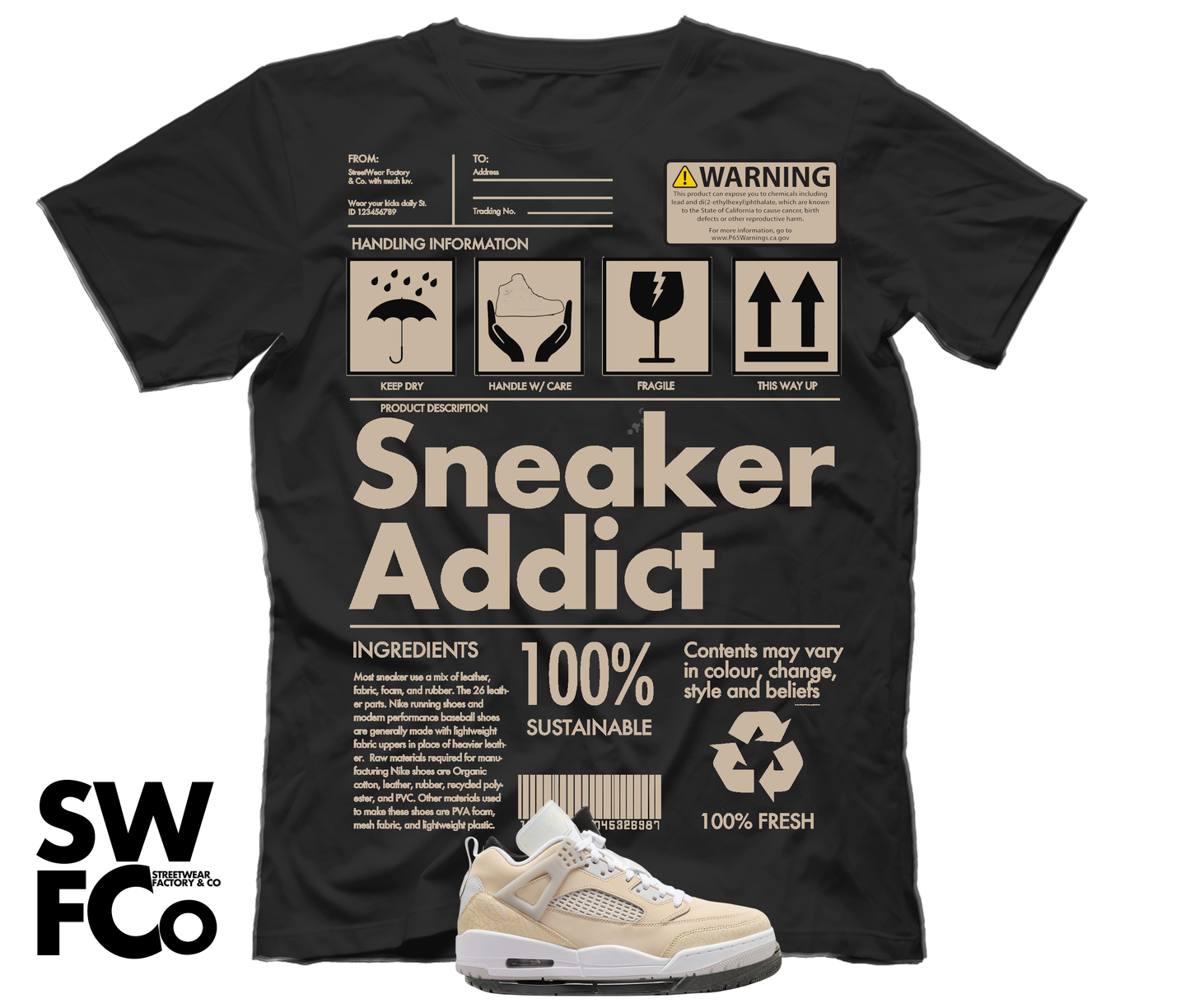 "Sneaker Addict" Jordan Spizike Low Sand Drift