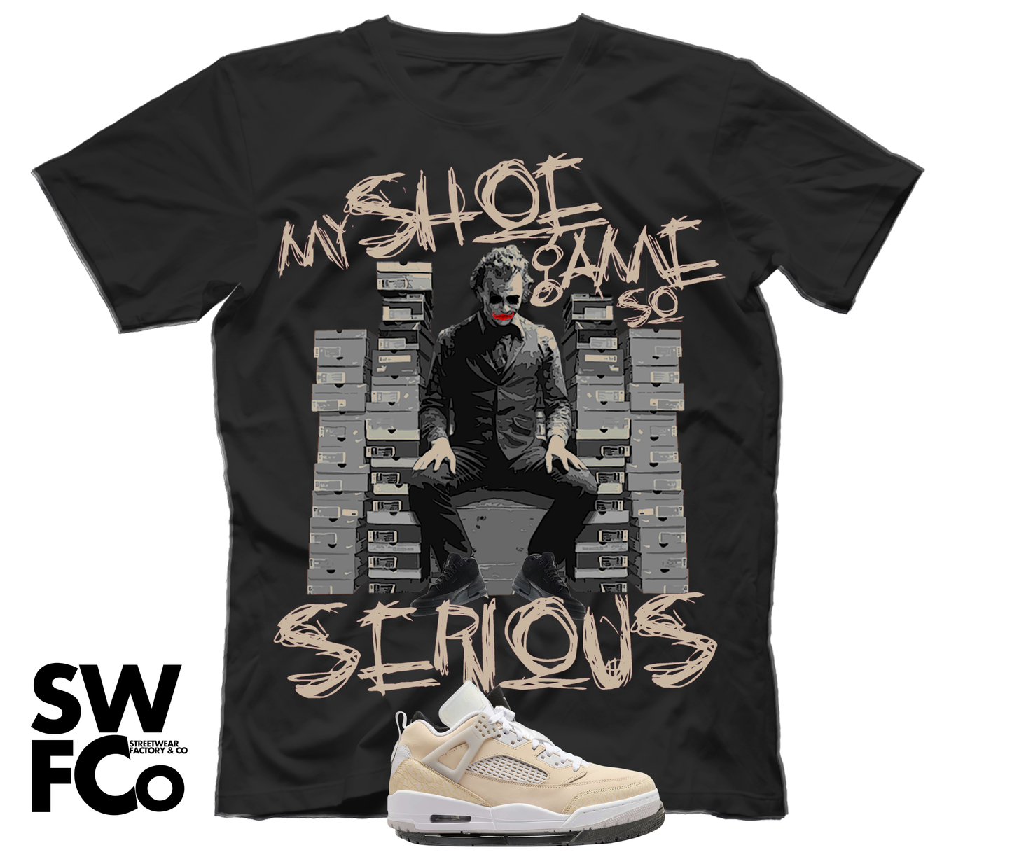 "My Shoe Game so Serious" Jordan Spizike Low Sand Drift