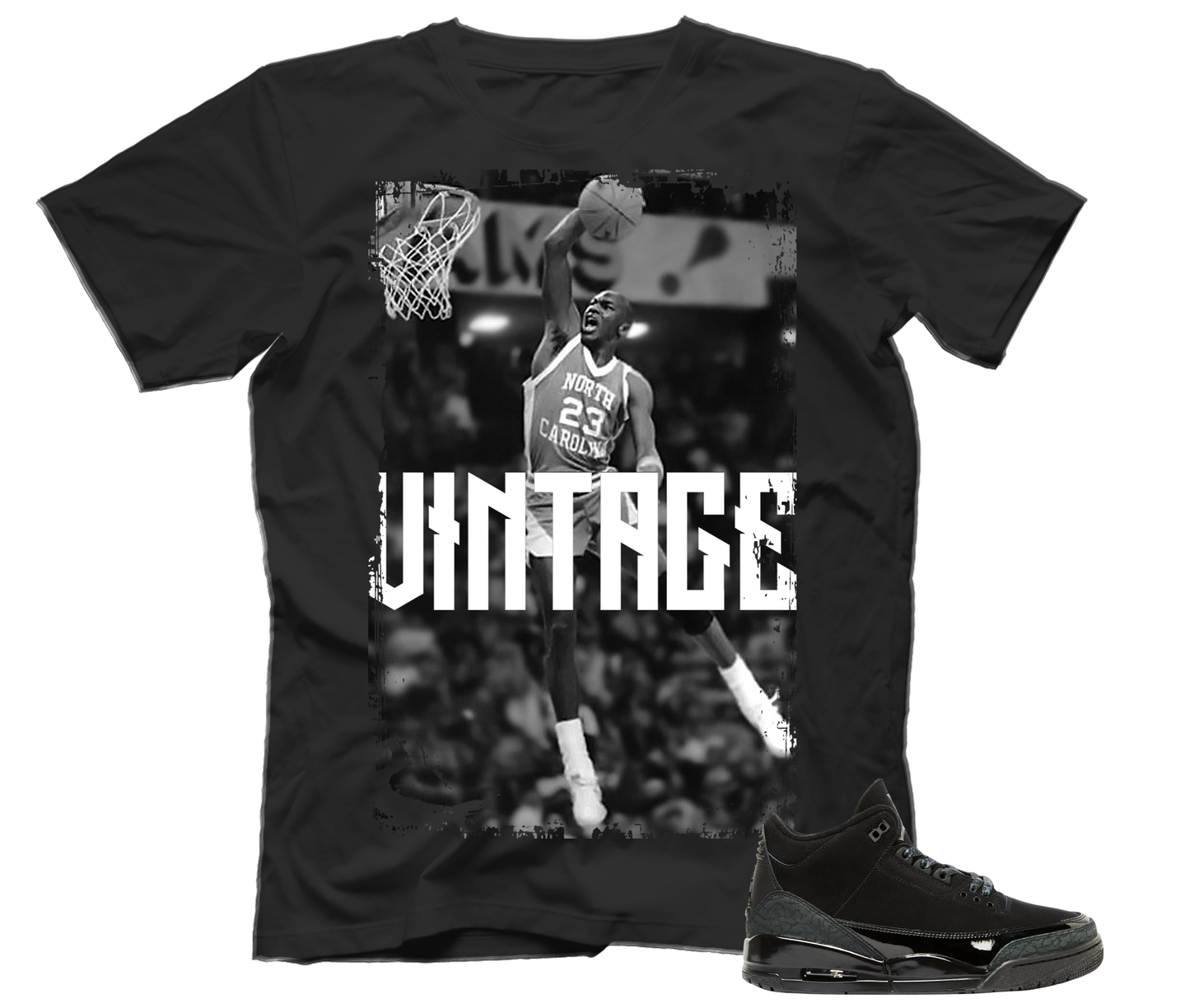 "Vintage" Jordan Black Cat 3's
