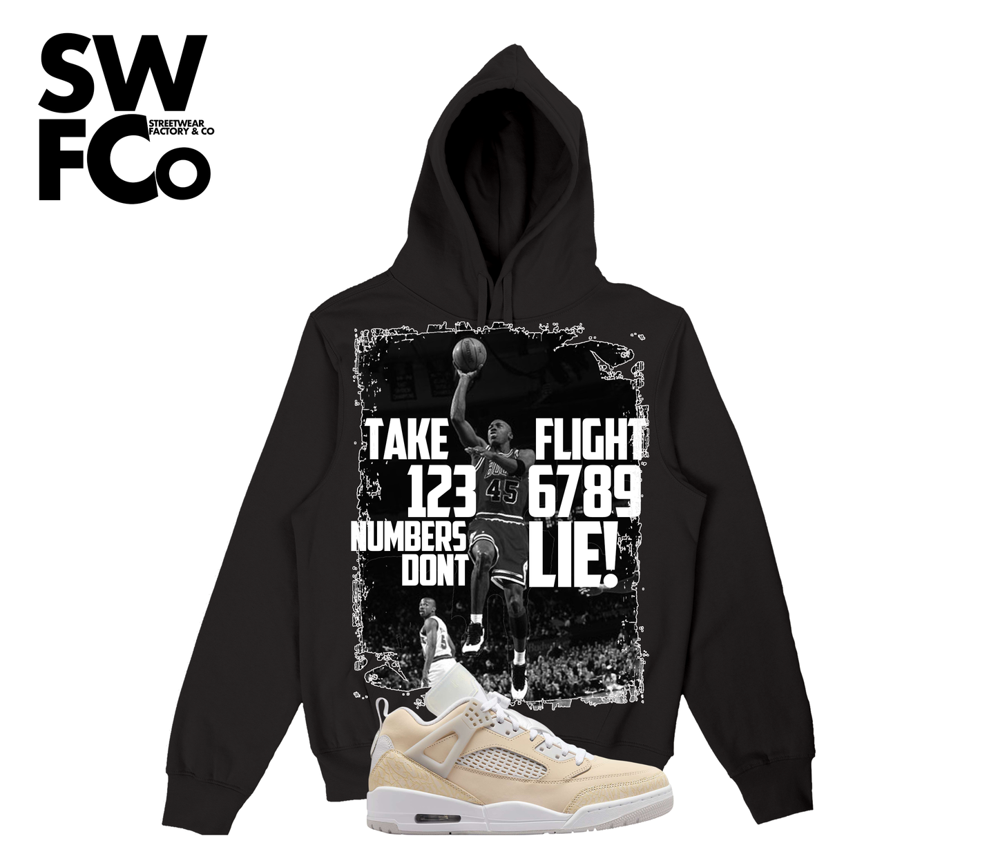 "Take Flight" Jordan Spizike Low Sand Drift Hoodie