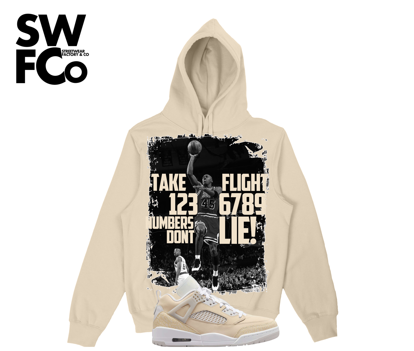 "Take Flight" Jordan Spizike Low Sand Drift Hoodie