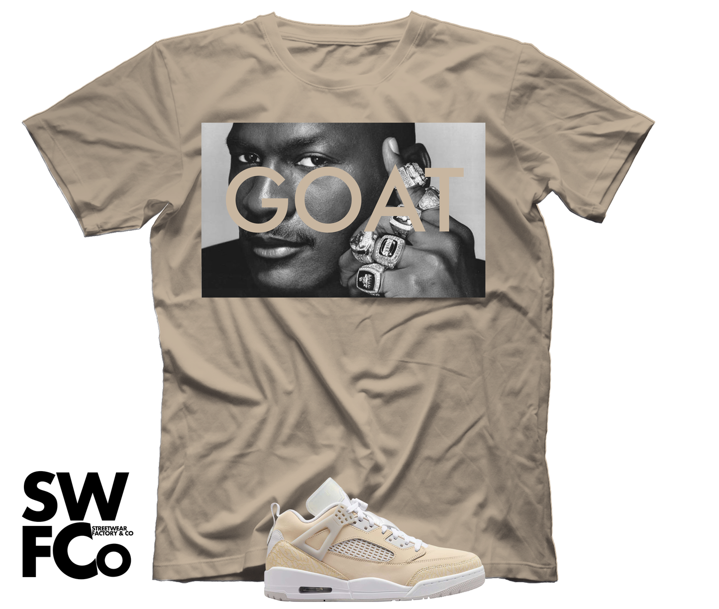 "Goat" Jordan Spizike Low Sand Drift