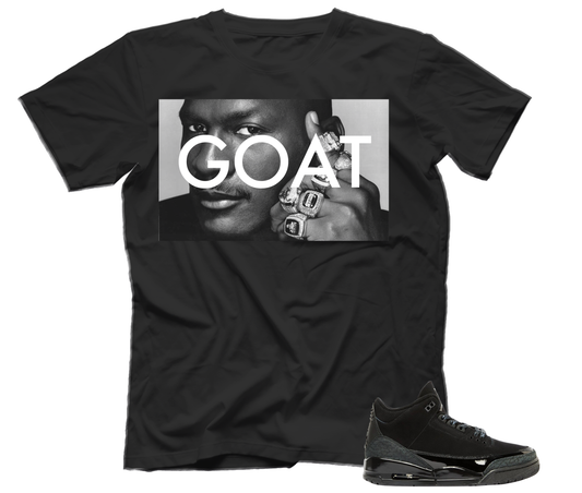 6 Ring Goat (Tee) Air Jordan 3 Black Cat