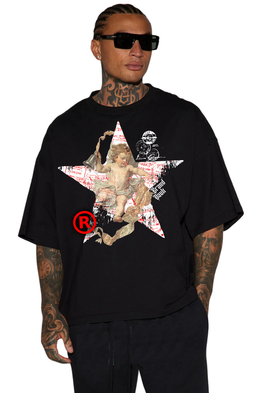 BABY STAR BOX CROPPED TEE BVA