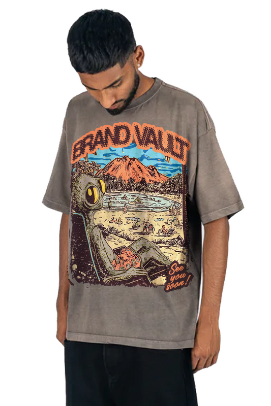 ALIEN VACATION CROP SHIRT