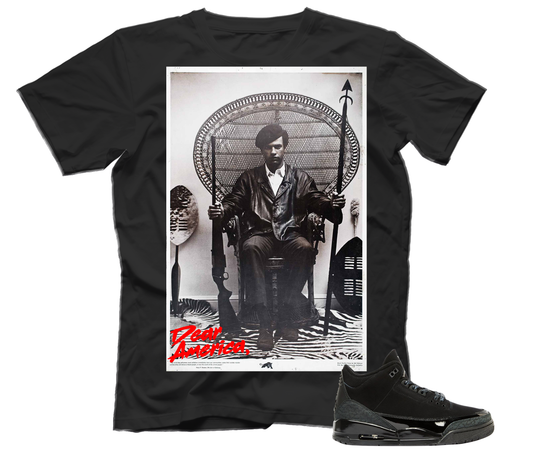 Huey (Tee) Air Jordan 3 Black Cat