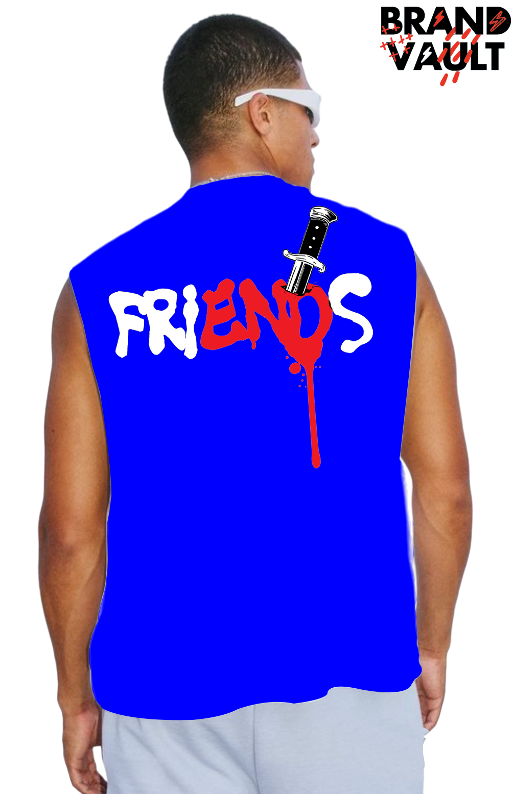 FRIENDS END! BVA SLEEVELESS DESIGNER TEE