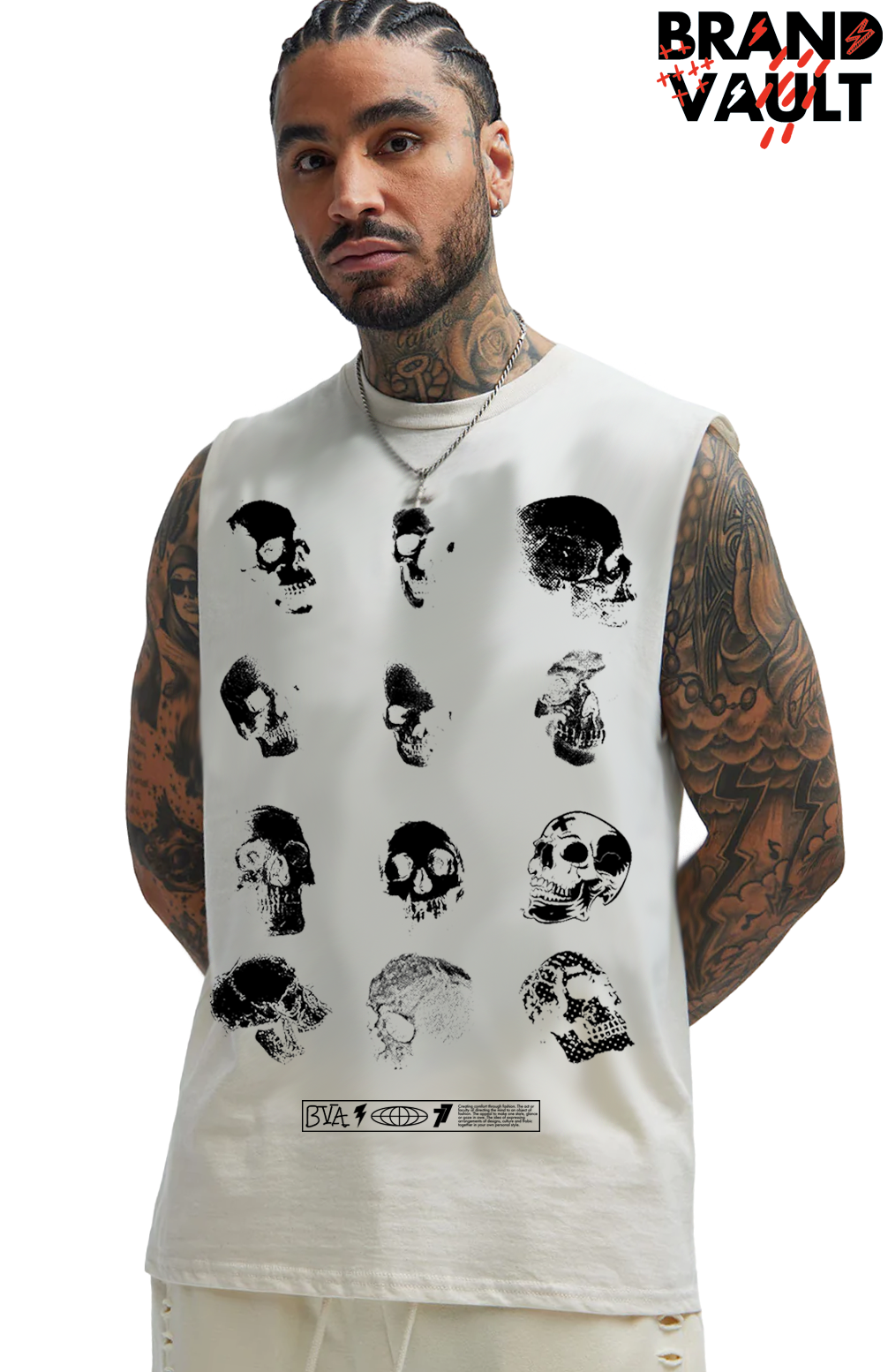 FRIENDS END! BVA SLEEVELESS DESIGNER TEE