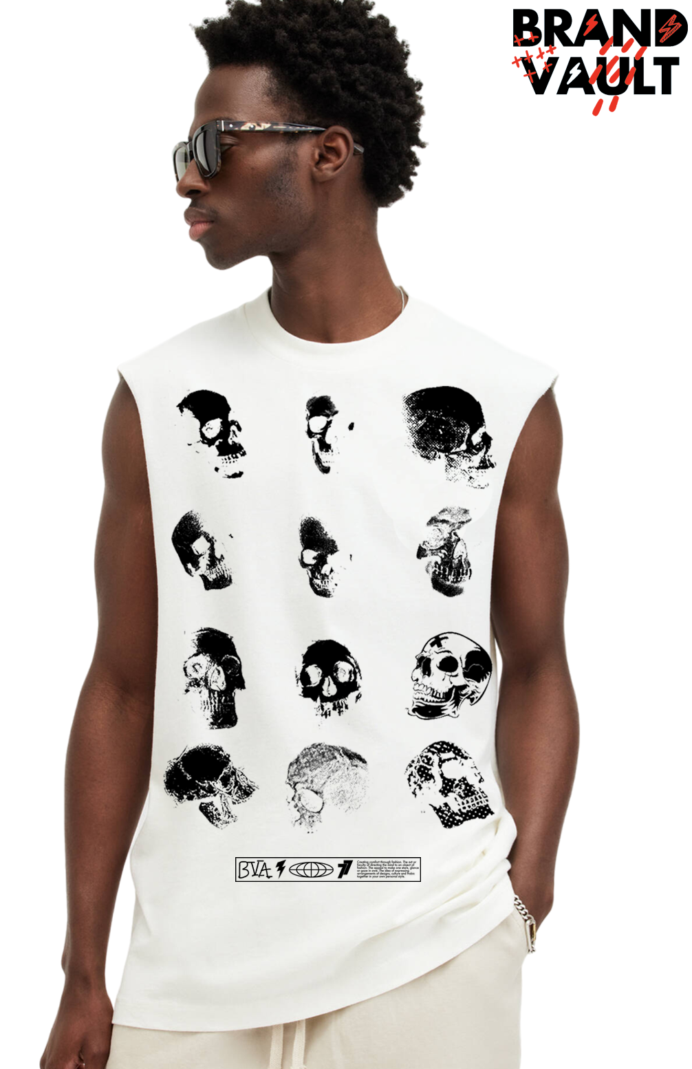 FRIENDS END! BVA SLEEVELESS DESIGNER TEE