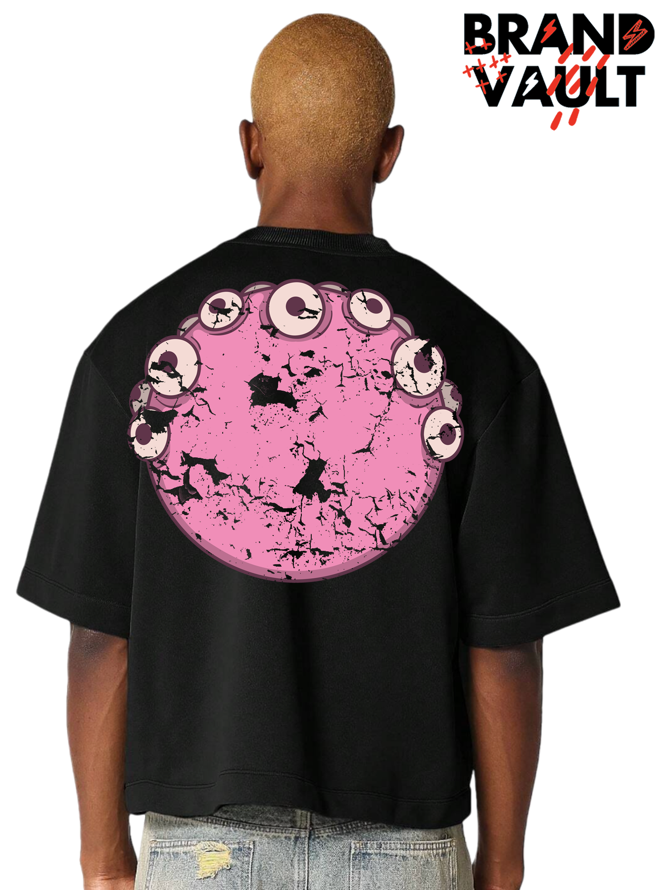 I SEE DEAD PEOPLE BVA 3/4 SLEEVE CROP SHIRT