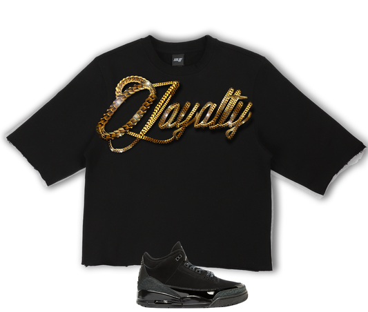 Loyalty (Cropped) Air Jordan 3 Black Cat