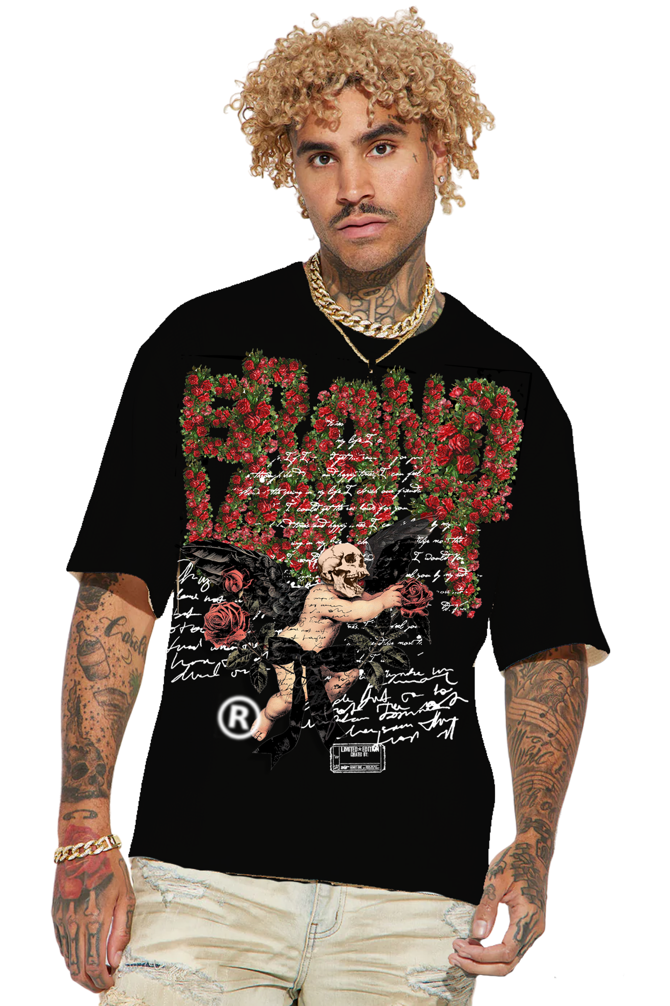 ROSE BUD OVERSIZE DROP TEE BVA