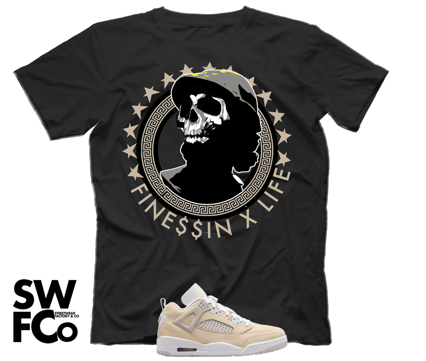 "Finne$$in X Life" Jordan Spizike Low Sand Drift