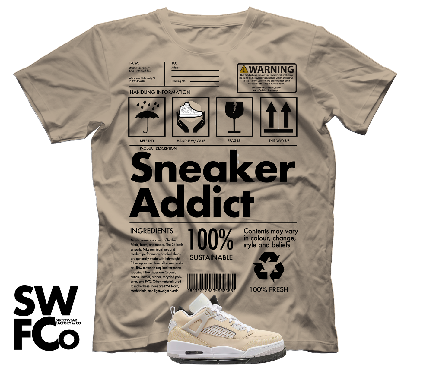 "Sneaker Addict" Jordan Spizike Low Sand Drift