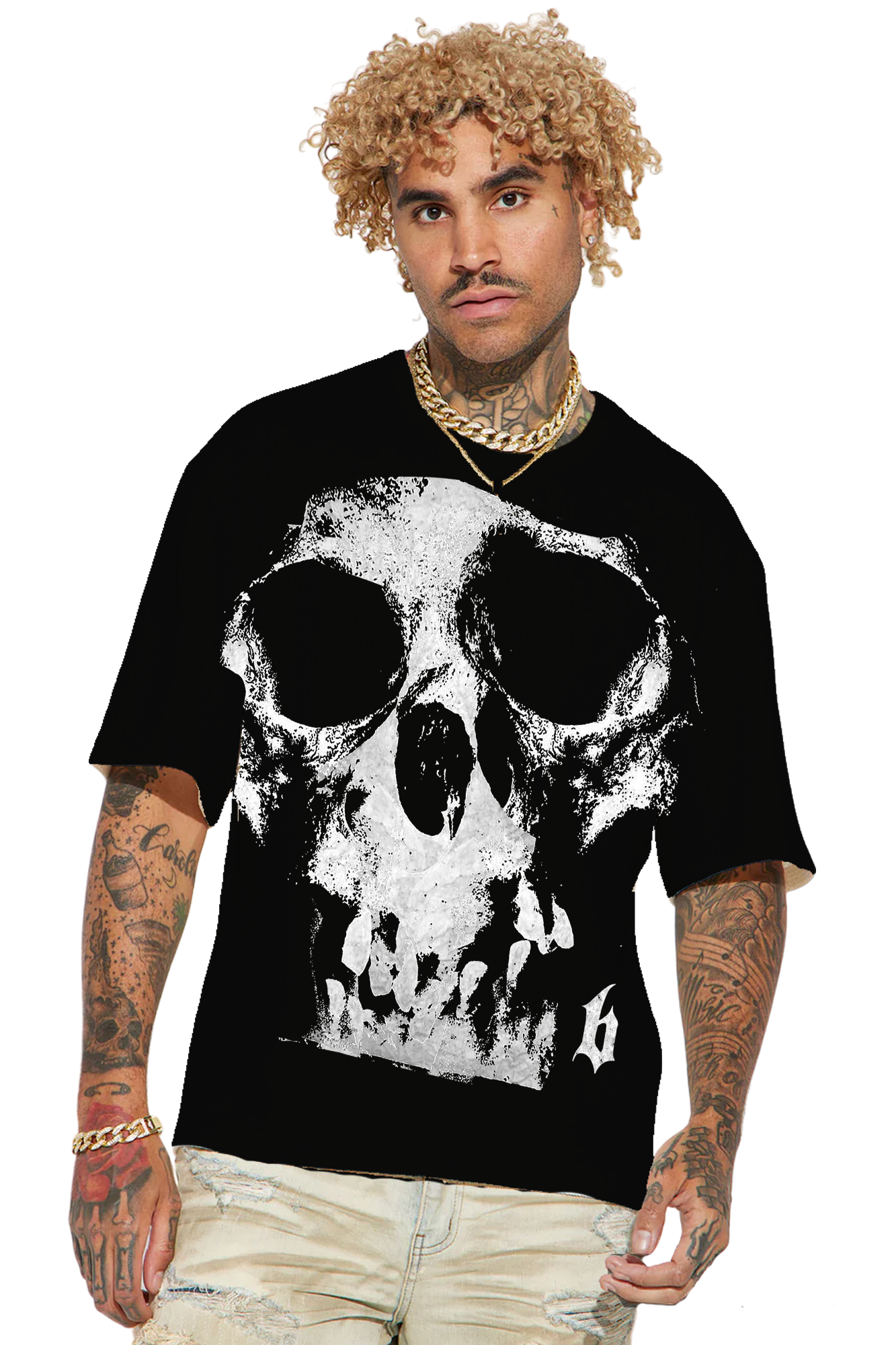 Skull Big Face TEE BVA